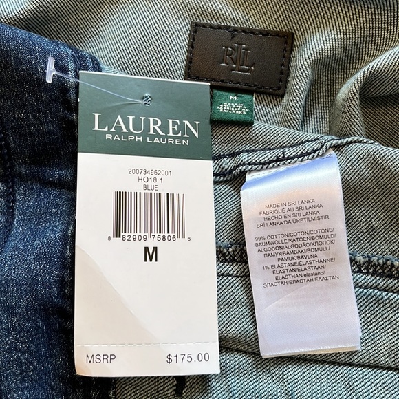 NWT Lauren Ralph Lauren Blue Denim Jacket - Picture 11 of 12